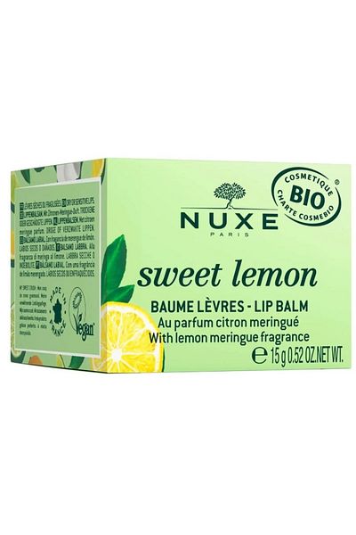 Nuxe Balsam de buze BIO Lămâie dulce Nuxe, 15 g