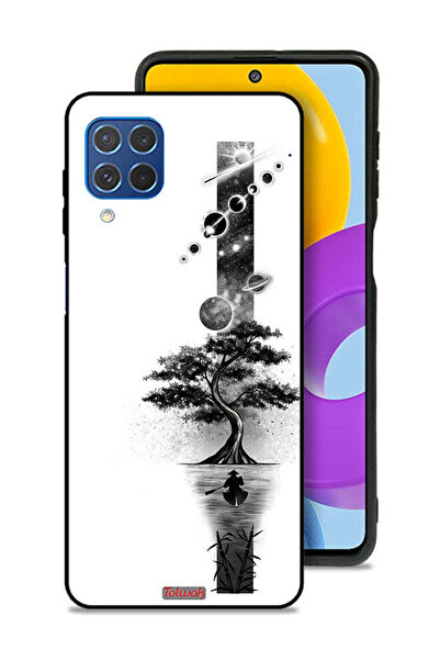 Tolwak Samsung Galaxy F62 Protective Case Cover Earth Space Art