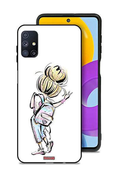 Tolwak غطاء حماية لهاتف سامسونج جالاكسي M51 بتصميم فتاة العودة إلى المدرسة