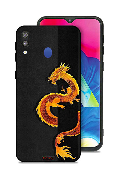 Tolwak Samsung Galaxy M20 Protective Case Cover Dragon Art