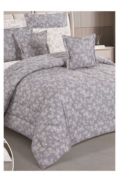 smart home Double-sided comforter set, 8-piece comforter with comfortable inner filling, 8-piece double comforter fits two people's beds