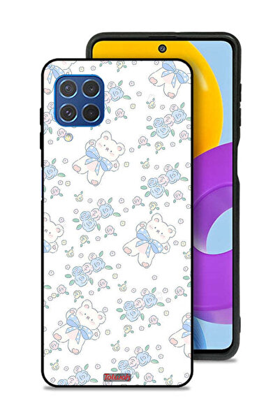 Tolwak غطاء حماية لهاتف سامسونج جالكسي M62 بطبعة دب تيدي لطيف وزهور