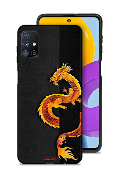Tolwak Samsung Galaxy M51 Protective Case Cover Dragon Art