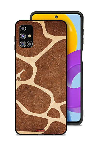 Tolwak Samsung Galaxy M31s Protective Case Cover Giraffe Skin