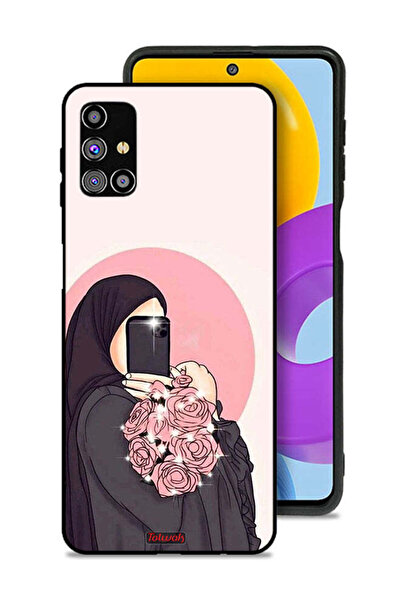 Tolwak غطاء حماية لهاتف Samsung Galaxy M31s، فن التقاط صور سيلفي مع حمل الزهور