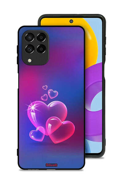 Tolwak غطاء حماية لهاتف سامسونج جالكسي M53 بنقشة قلوب الماء