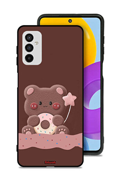 Tolwak غطاء حماية لهاتف سامسونج جالاكسي M52 5G بطبعة دب دونات