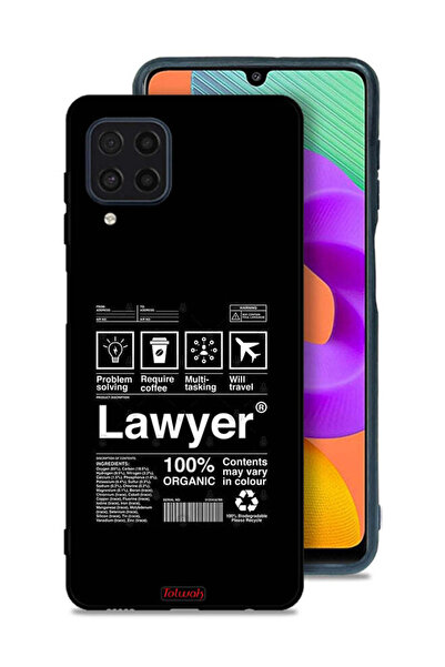 Tolwak Samsung Galaxy M32 4G Protective Case Cover Lawyer Sticker