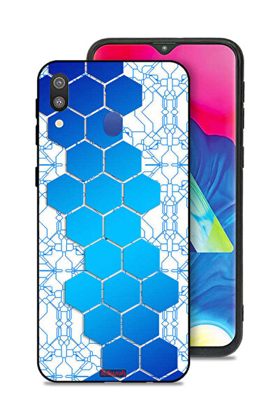 Tolwak غطاء حماية لهاتف سامسونج جالكسي M20 بأيقونات سداسية الشكل على شكل خلية...