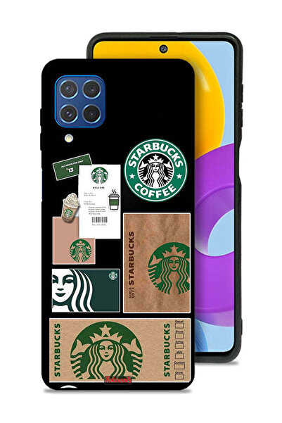 Tolwak غطاء حماية لهاتف سامسونج جالاكسي M62، ملصق ستاربكس