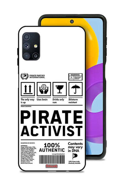 Tolwak Samsung Galaxy M51 Protective Case Cover Private Activist Sticker