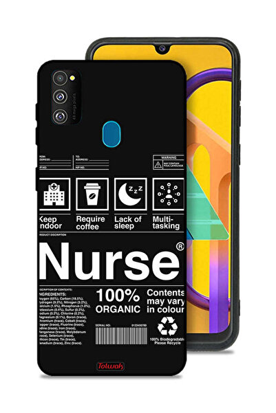 Tolwak غطاء حماية لهاتف سامسونج جالاكسي M30s - ملصق ممرضة