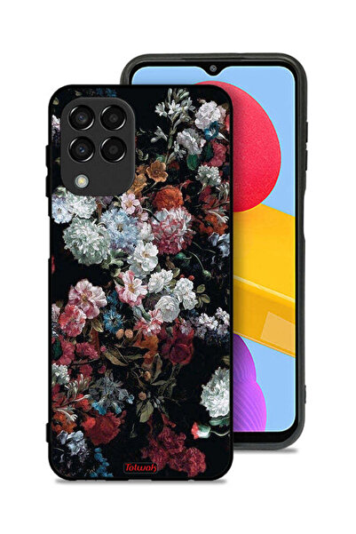 Tolwak Samsung Galaxy M33 Protective Case Cover Vintage Roses