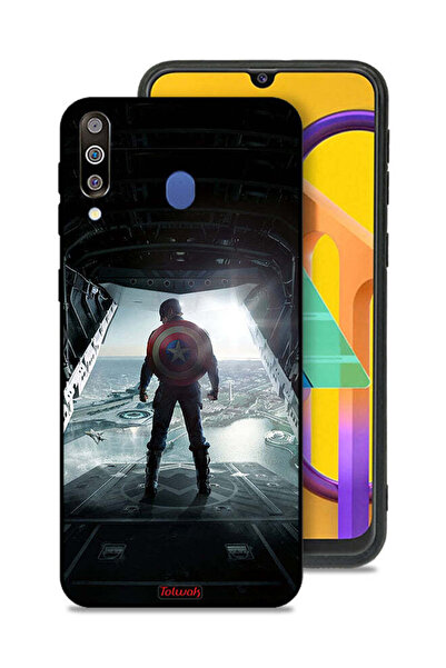 Tolwak Samsung Galaxy M30 Protective Case Cover Portrait Display Captain America