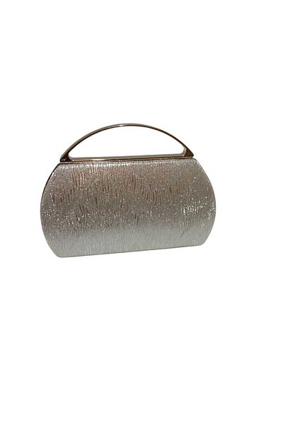 Butik Beyabegs Silver Shiny Evening Bag
