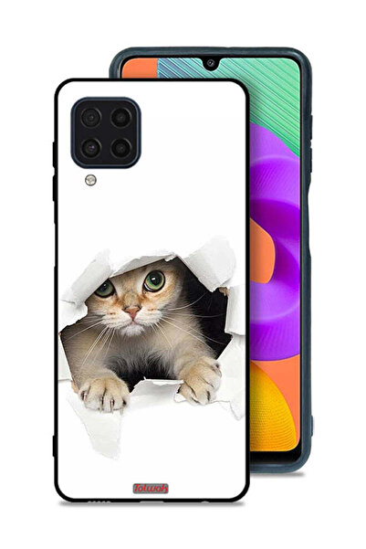 Tolwak Samsung Galaxy M32 4G Protective Case Cover Cat Appearing