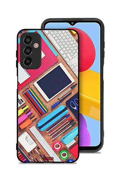Tolwak Samsung Galaxy M13 Protective Case Cover Girl Hobby Desk
