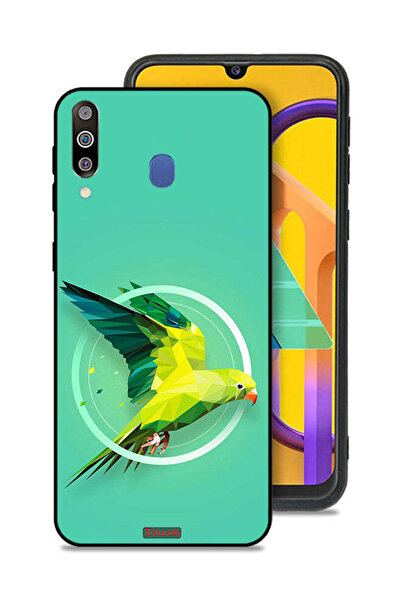 Tolwak غطاء حماية لهاتف سامسونج جالاكسي M30 بتصميم ببغاء تجريدي