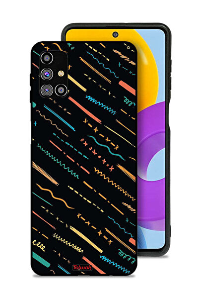 Tolwak غطاء حماية لهاتف سامسونج جالاكسي M31s بنمط خطوط X مجردة