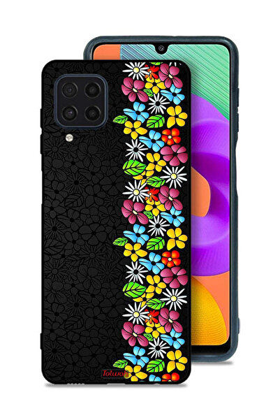 Tolwak غطاء حماية لهاتف سامسونج جالكسي M22 - فلاورز لاين