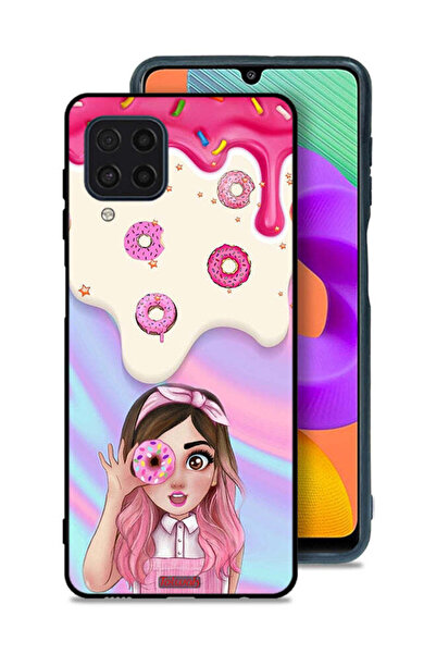 Tolwak غطاء حماية لهاتف سامسونج جالكسي F22 يحمل صورة دونات