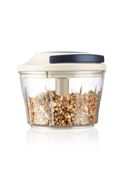 Mutfak Köşesi Roni Drawstring Hand Rondo – Press Mechanism, Stainless Triple Blade, 700ml Chopper Rondo with Chamber