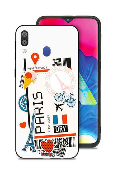 Tolwak غطاء حماية لهاتف سامسونج جالاكسي M20 - ملصق باريس