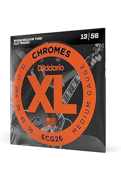 NETWORK ART D'addario ecg26 electric guitar strings, chromes, 13-56, medium gauge,