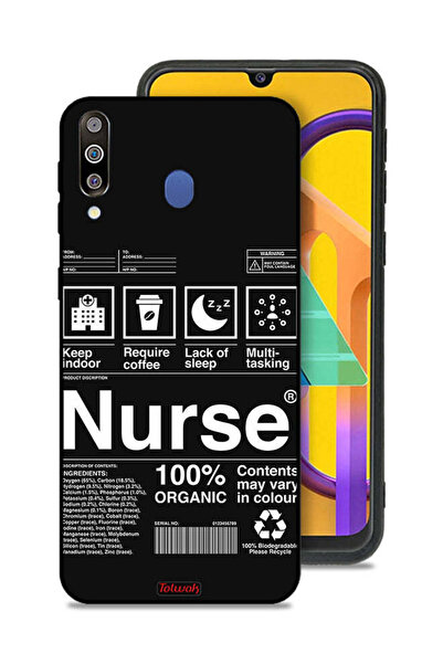 Tolwak غطاء حماية لهاتف سامسونج جالاكسي M30 - ملصق ممرضة