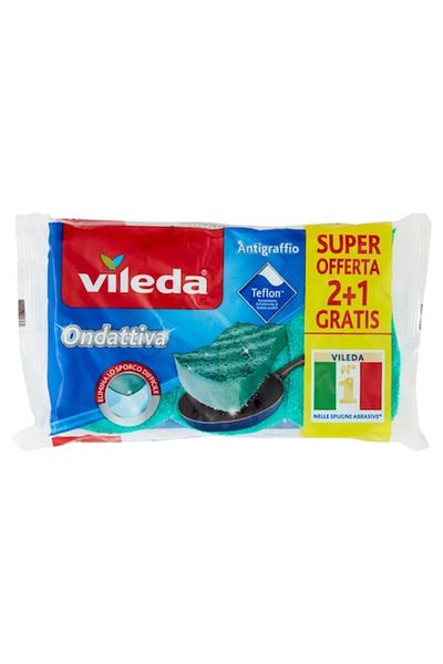 Vileda Vileda Ondattiva Dish Sponge Set for Teflon, 2+1 pcs