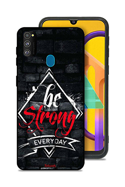 Tolwak Samsung Galaxy M30s Protective Case Cover Be Strong Every Day