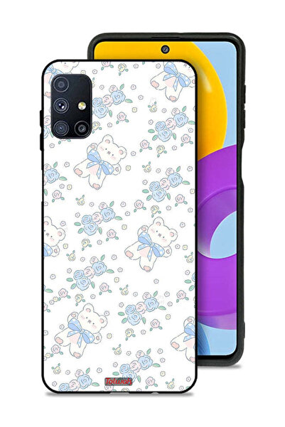 Tolwak غطاء حماية لهاتف سامسونج جالكسي M51 بطبعة دب تيدي لطيف وزهور