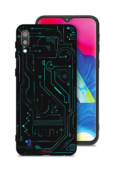 Tolwak غطاء حماية لهاتف سامسونج جالكسي M10 - دوائر فنية رقمية - شاشة متعددة