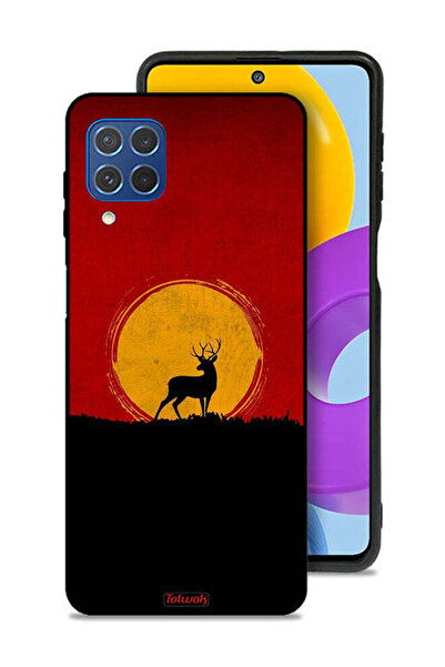 Tolwak غطاء حماية لهاتف سامسونج جالكسي M62 بتصميم غزال وقمر