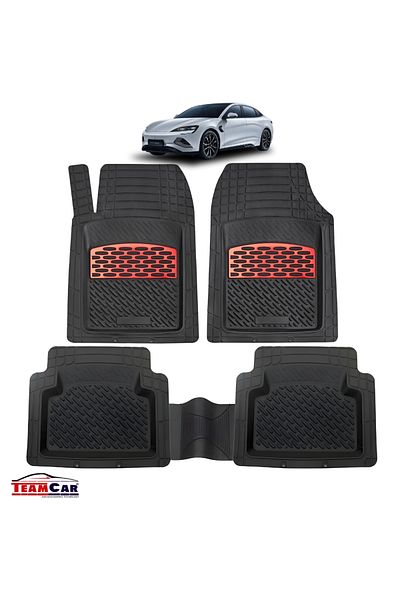 TEAMCAR Car mats Byd Seal Red