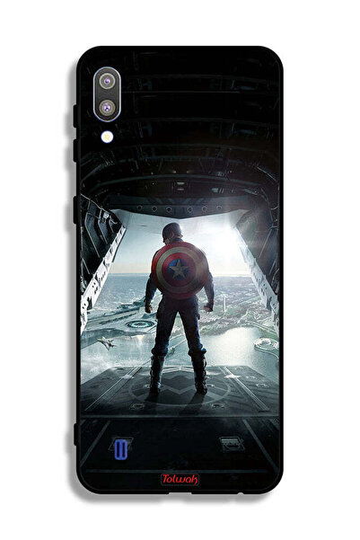 Tolwak Samsung Galaxy M10 Protective Case Cover Portrait Display Captain America
