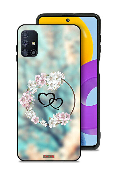 Tolwak غطاء حماية لهاتف سامسونج جالاكسي M51 برسومات قلوب في فن الخاتم