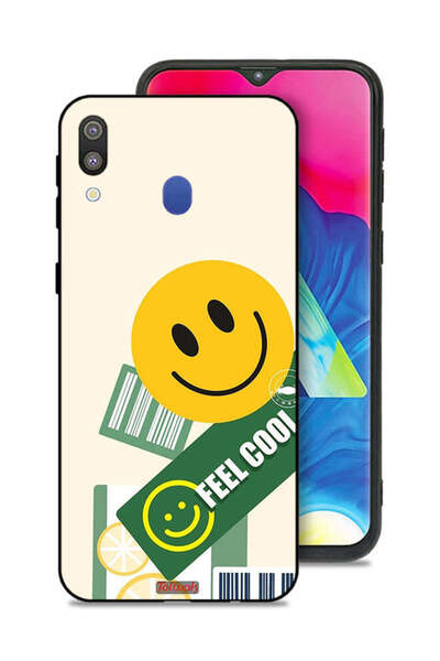 Tolwak غطاء حماية لهاتف Samsung Galaxy M20 بملصق Feel Cool