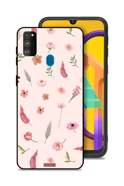 Tolwak غطاء حماية لهاتف سامسونج جالكسي M30s بنقشة أوراق وورود