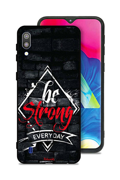 Tolwak Samsung Galaxy M10 Protective Case Cover Be Strong Every Day