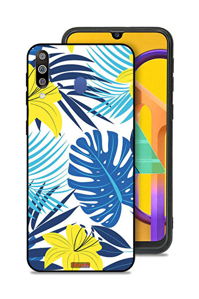 Tolwak غطاء حماية لهاتف سامسونج جالكسي M30 برسومات ريش وزهور