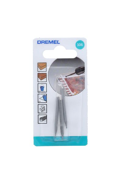 Dremel 3-Piece High Speed Steel Ball Head Engraving Cutter Silver 1.6mm