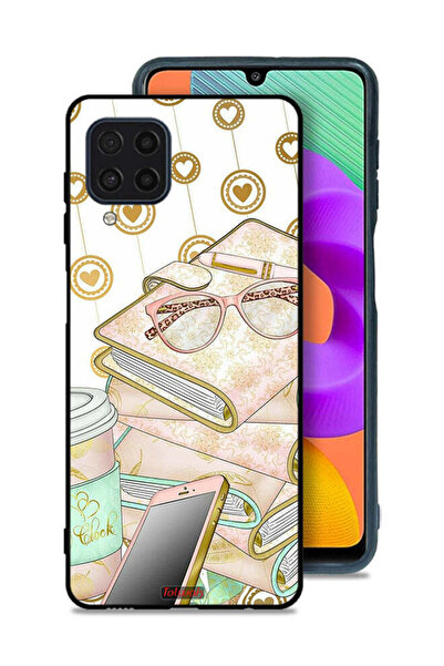 Tolwak Samsung Galaxy M32 4G Protective Case Cover Glasses On Books
