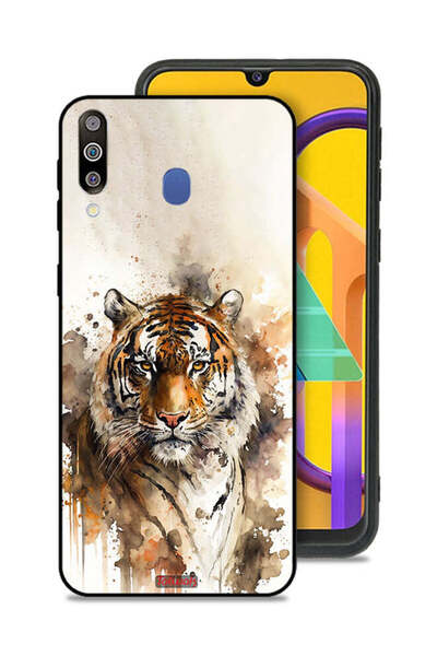 Tolwak غطاء حماية لهاتف سامسونج جالاكسي M30 بتصميم فن تجريدي من جلد الفهد