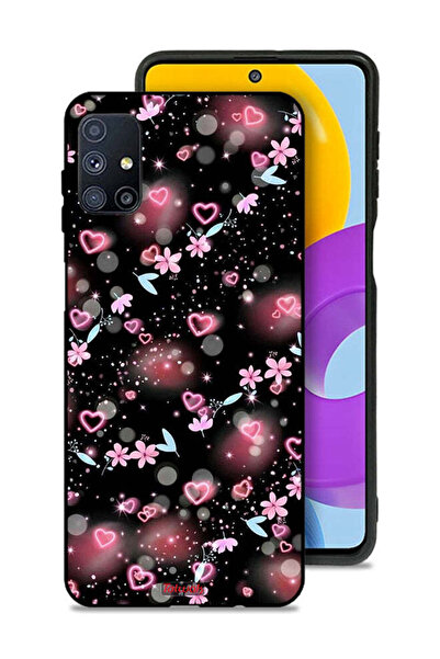 Tolwak غطاء حماية لهاتف سامسونج جالكسي M51 بنقشة قلوب وأزهار صغيرة