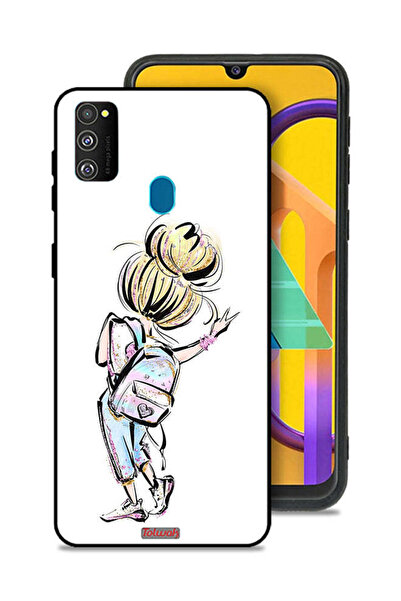 Tolwak غطاء حماية لهاتف سامسونج جالاكسي M30s بتصميم فتاة العودة إلى المدرسة