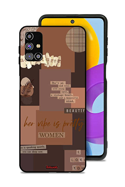 Tolwak Samsung Galaxy M31s Protective Case Cover Adventurer Women