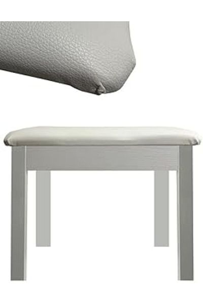 NETWORK ART Midex Tbx-144Wh Top Quality Piano Stool with Hidden Compartment White Color (32X54X48)