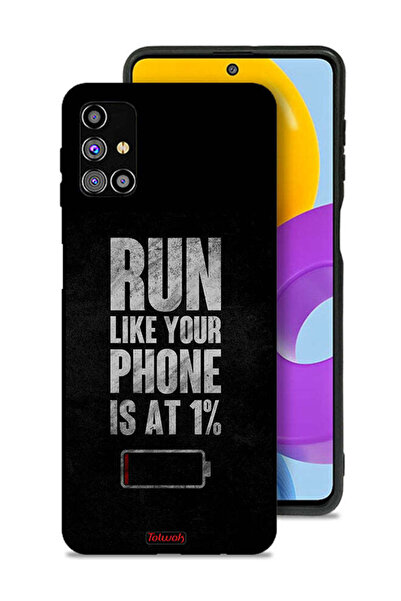 Tolwak غطاء حماية لهاتف Samsung Galaxy M31s، اركض كما لو أن هاتفك يعمل بنسبة 1%
