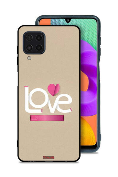 Tolwak Samsung Galaxy M32 4G Protective Case Cover Love Art